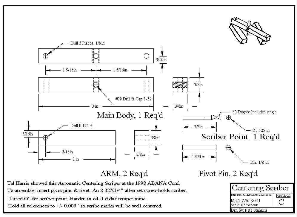 Self Centering Scriber